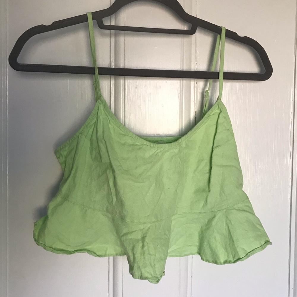 Lime Green Crop Top